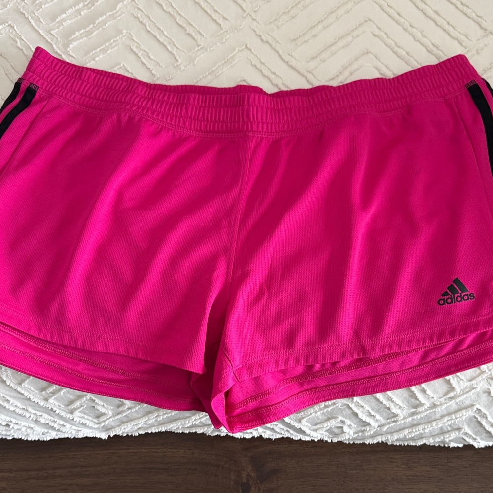 Adidas Women's Bright Pink Athletic Shorts